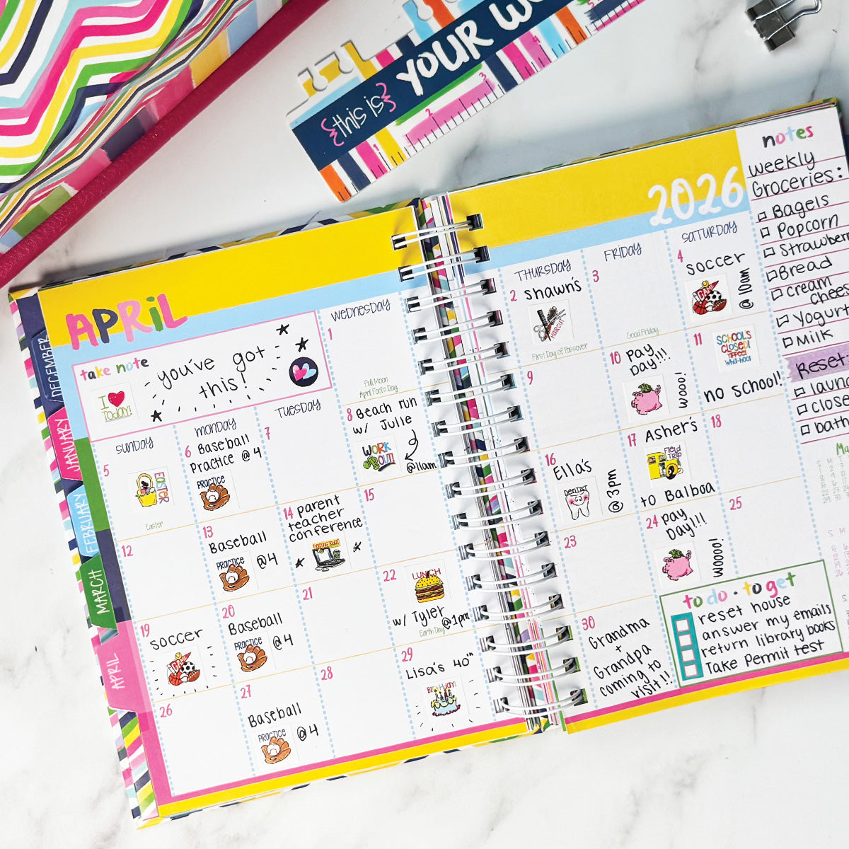 NEW! 2026-27 Reminder Binder® Planner + BONUS 2026 Mini Calendar | January 2026 - June 2027