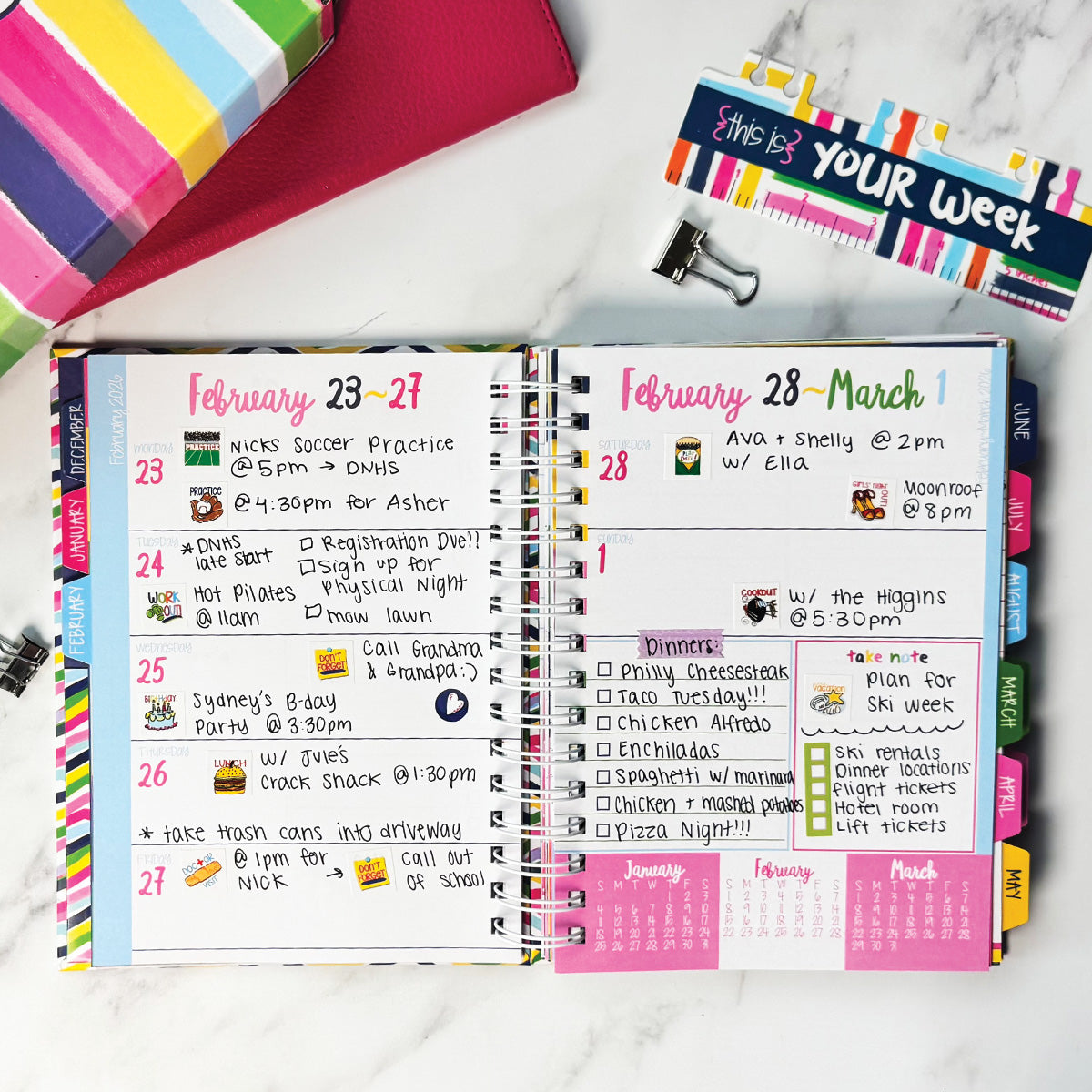 NEW! 2026-27 Dream Gift Bundle + BONUS 2026 Mini Calendar | Reminder Binder® Planner, Gratitude Finder® Journal and Budget Binder™