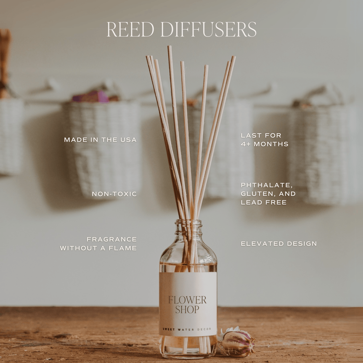 Stress Relief Clear Reed Diffuser