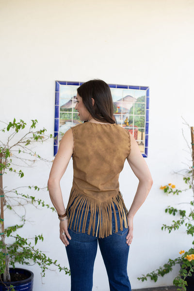 Wild Rose Fringe Vest