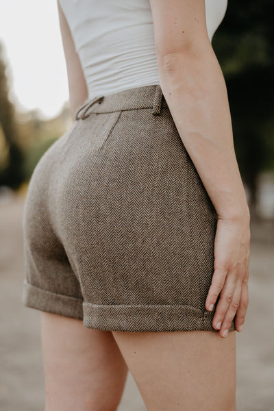 Holman Herringbone Shorts