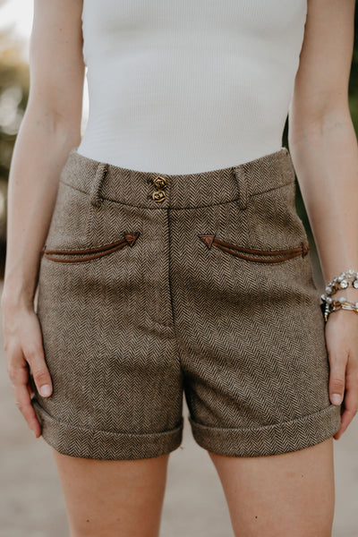 Holman Herringbone Shorts