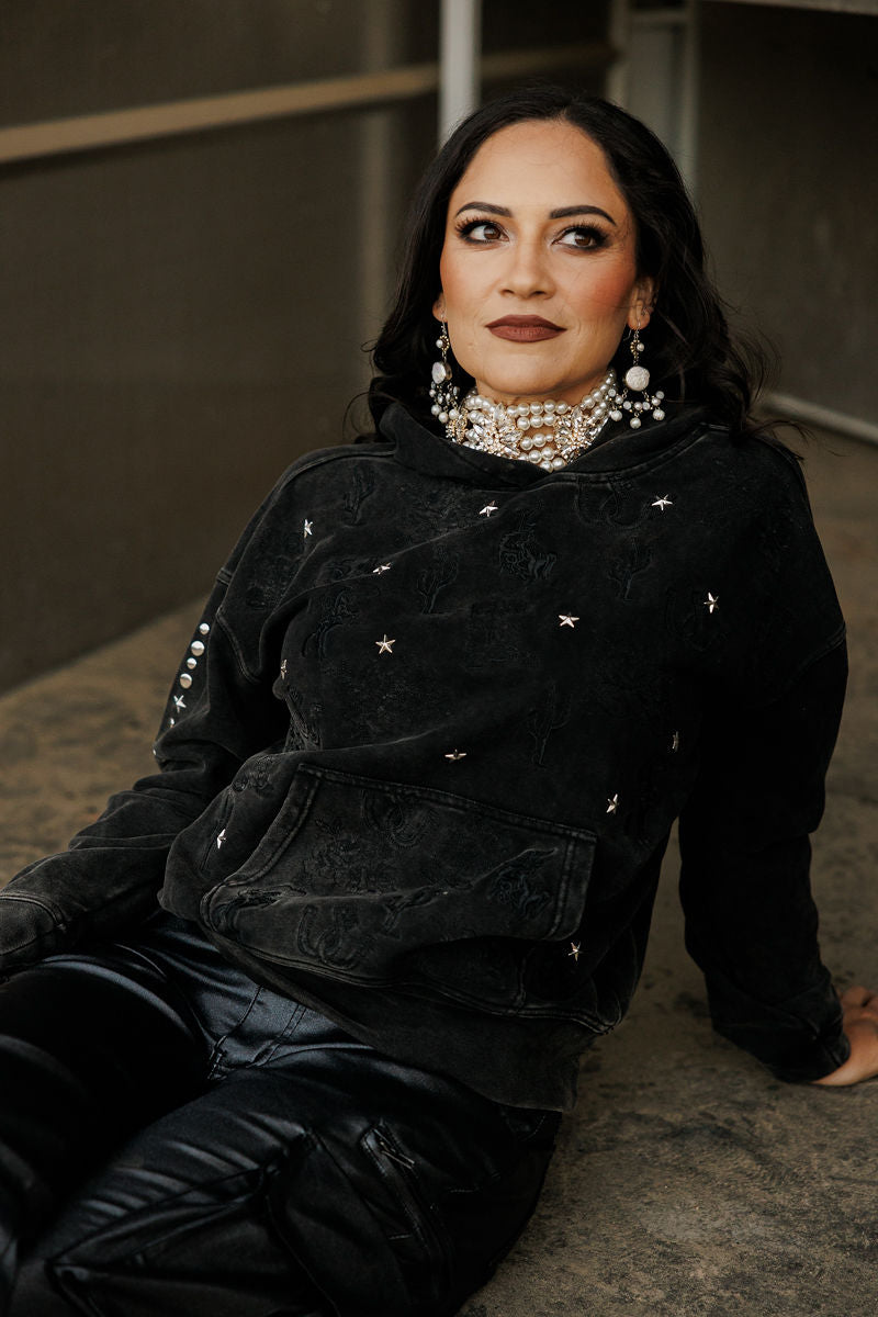 Studded Cowboy Hoodie