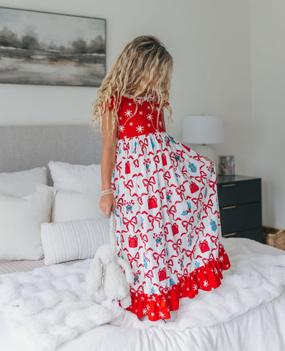 Red Bow Lounge Gown