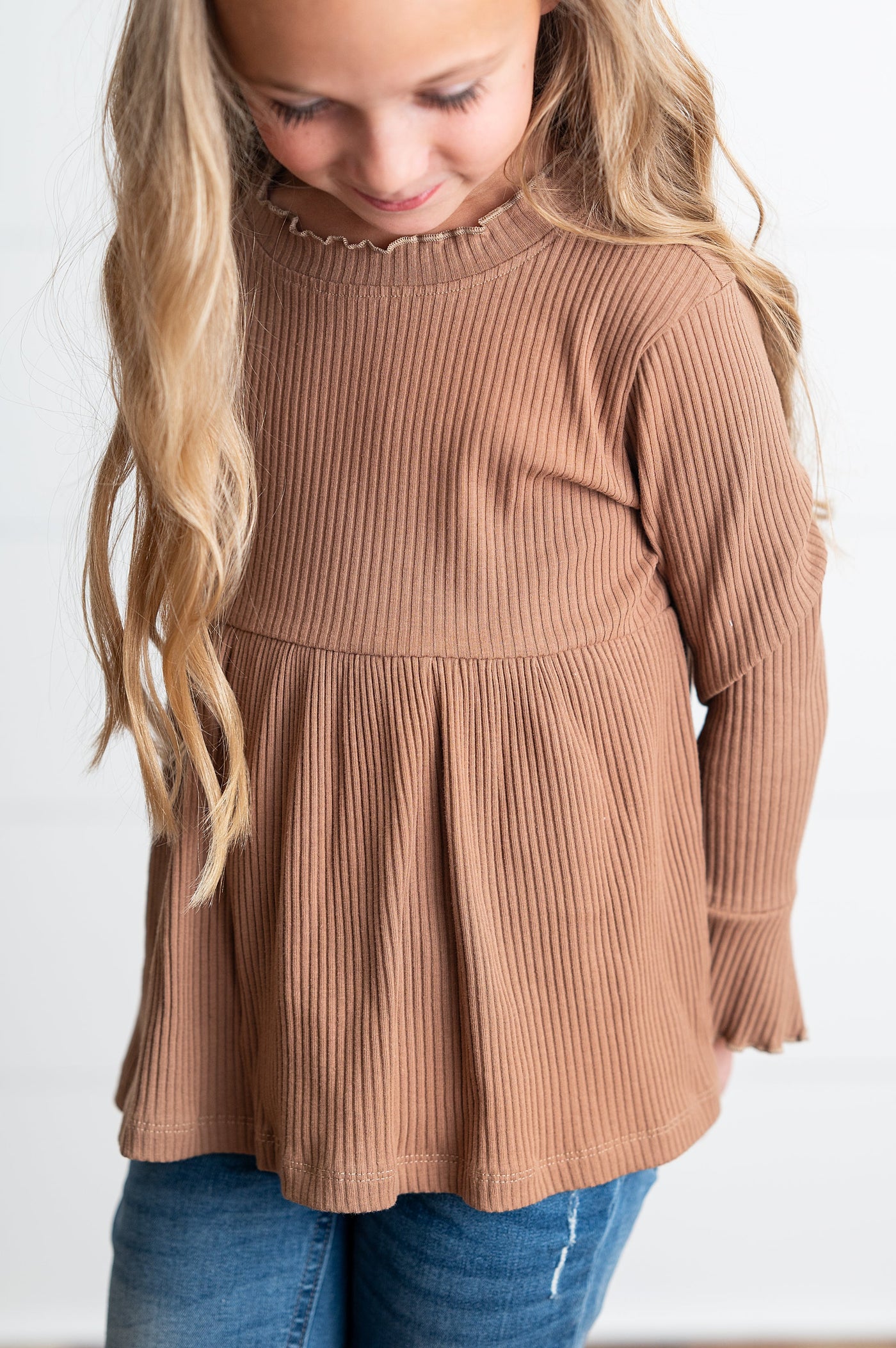 Toffee Ribbed Shirt