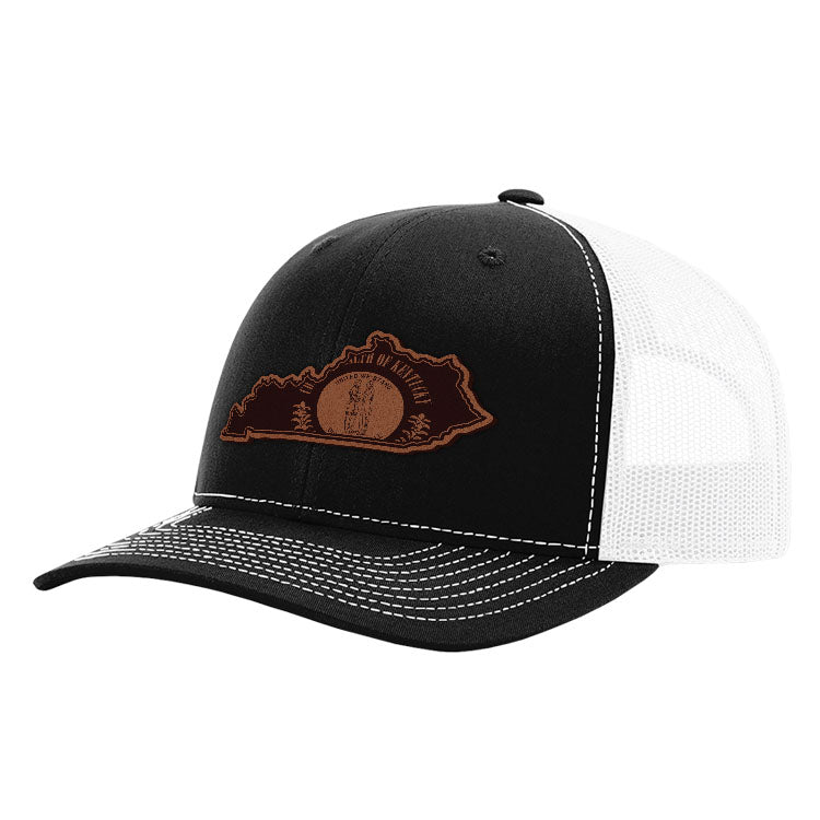 KY State Flag Leather Patch Hat