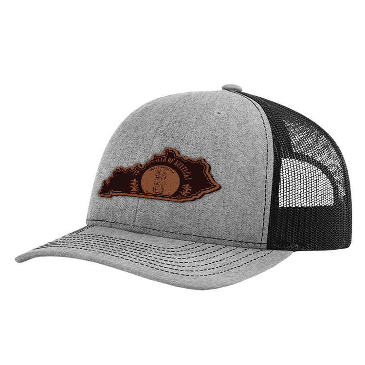 KY State Flag Leather Patch Hat