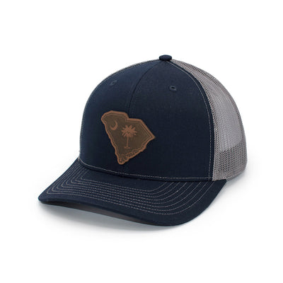SC State Flag Leather Patch Hat