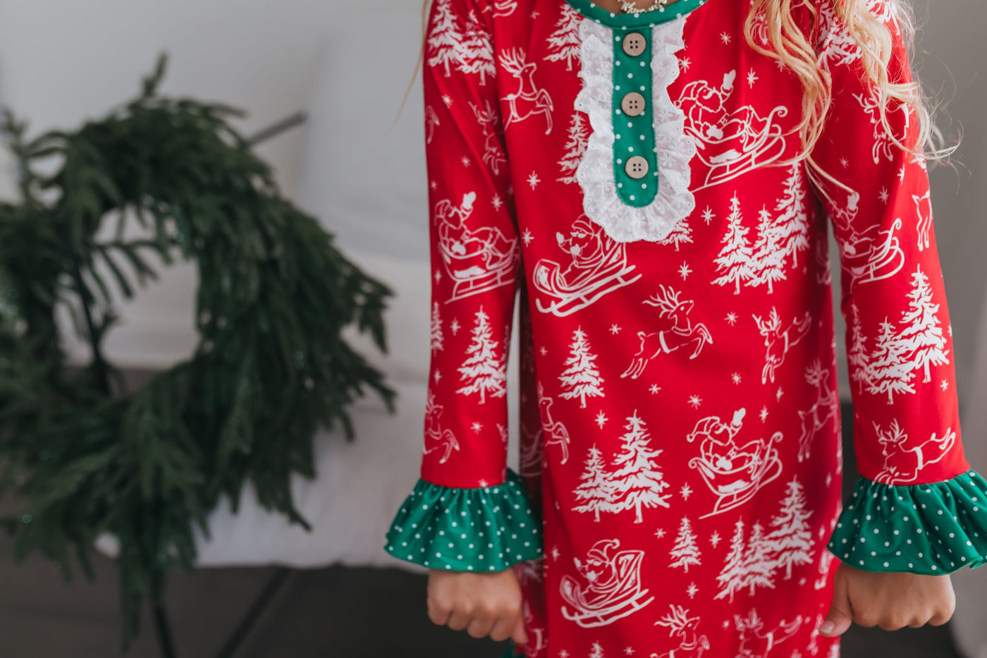 Santa Sled Lounge Gown