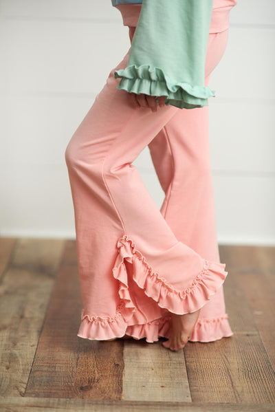 Color Block Hooded Set