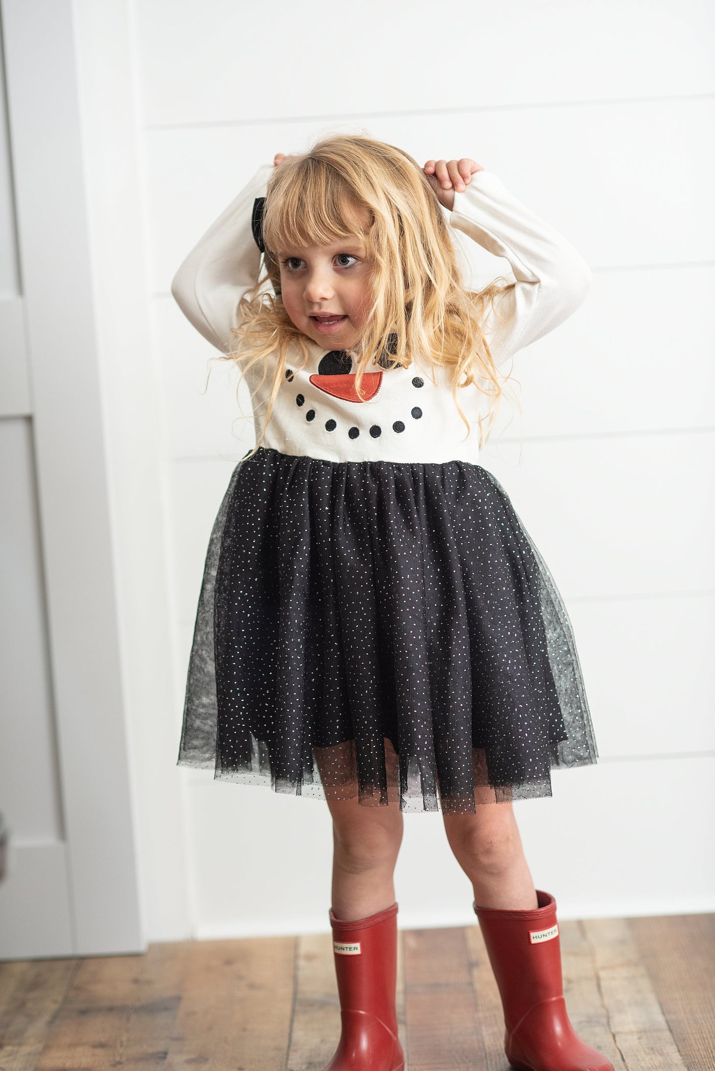 Snowman Sparkle Tulle Dress