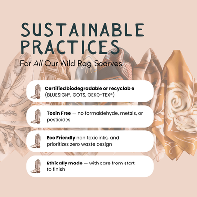 Large 100% Mulberry Silk 35x35: Poppy Cowgirl Wild Rag Western Red Scarf