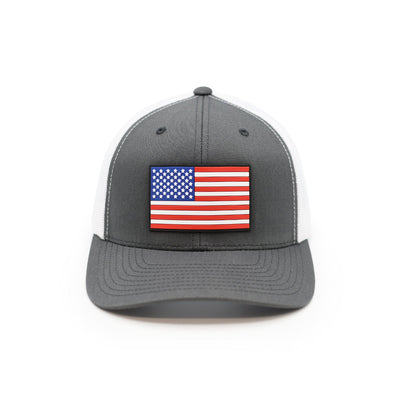 USA Flag PVC Patch Hat