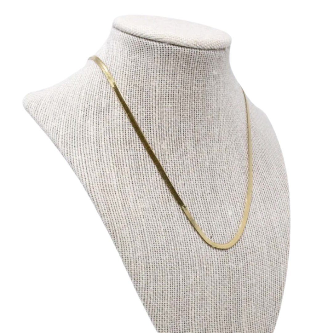 Skinny Herringbone Necklace