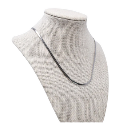 Skinny Herringbone Necklace