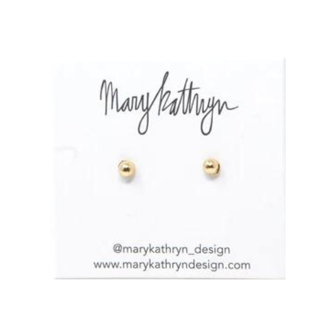 Tiny Gold Ball Studs