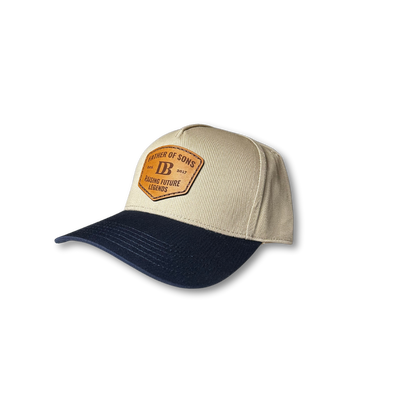 Father of Sons Leather Patch (A-Frame) Snapback