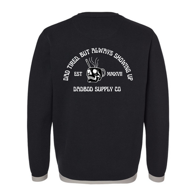 Dad Tired Crew Neck Sweatshirt
