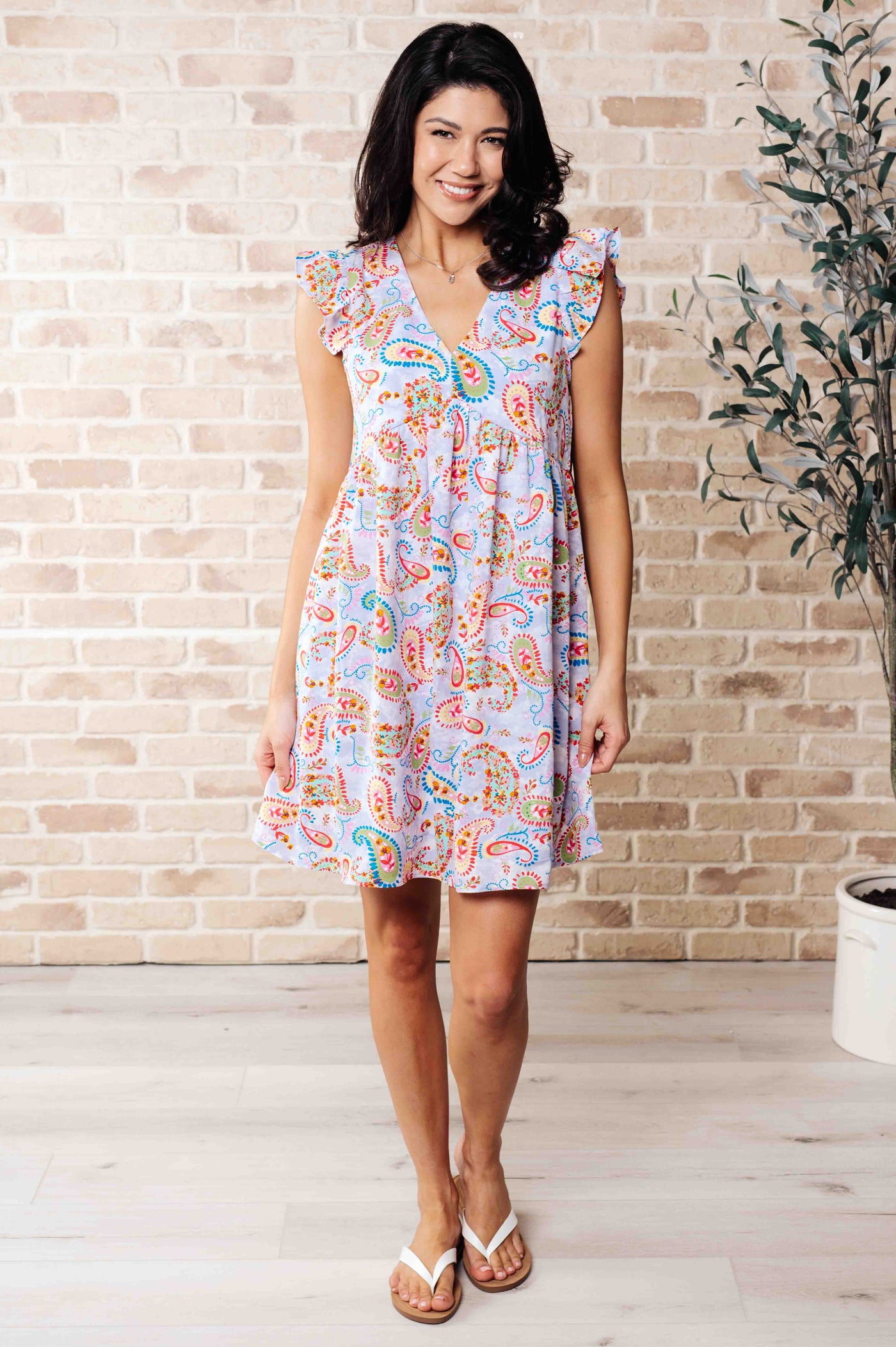 Urban Oasis Flutter Sleeve Dress