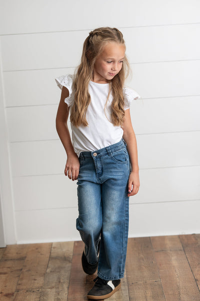 Wide Leg Denim Pant