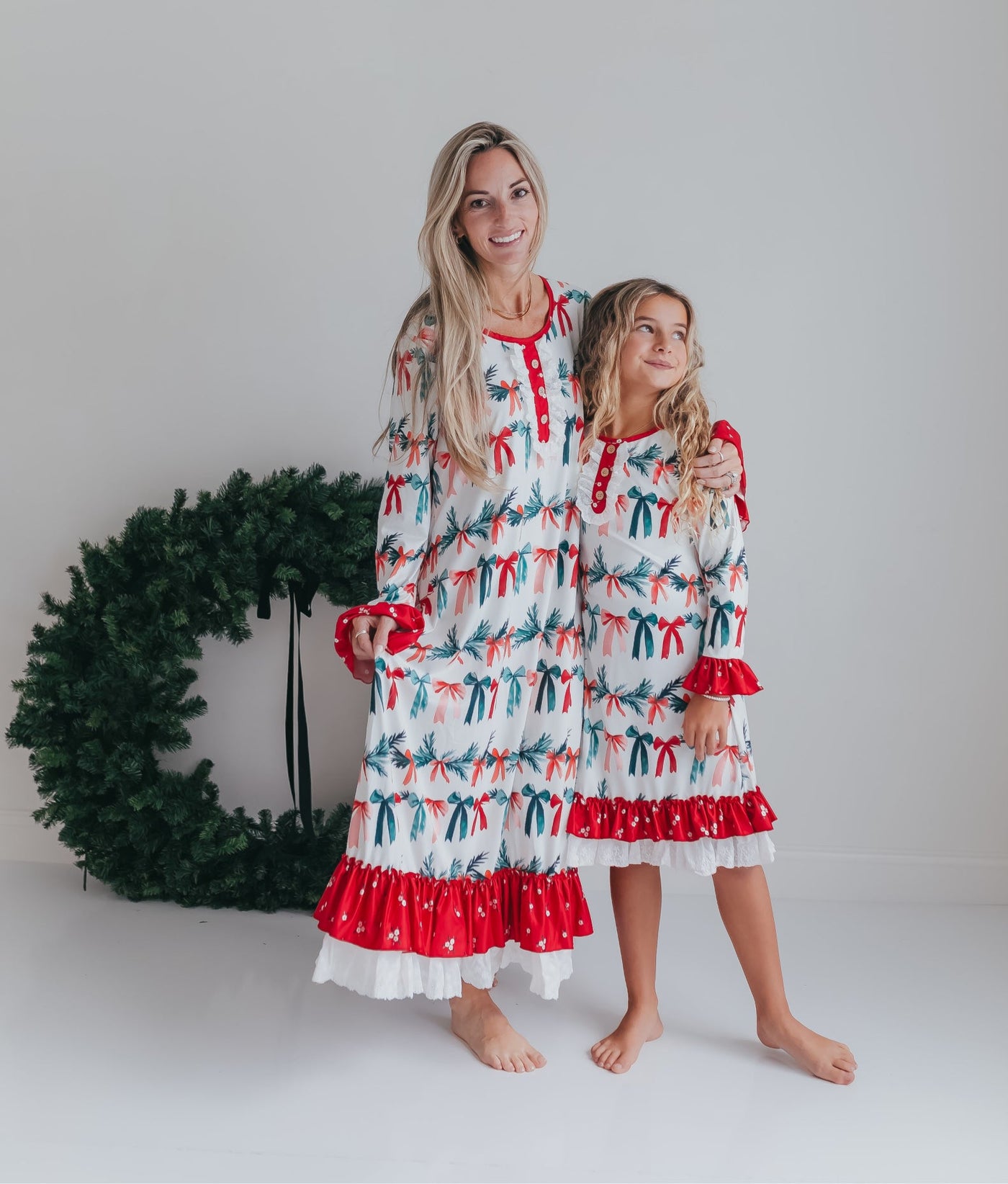 Holly Bow Lounge Gown