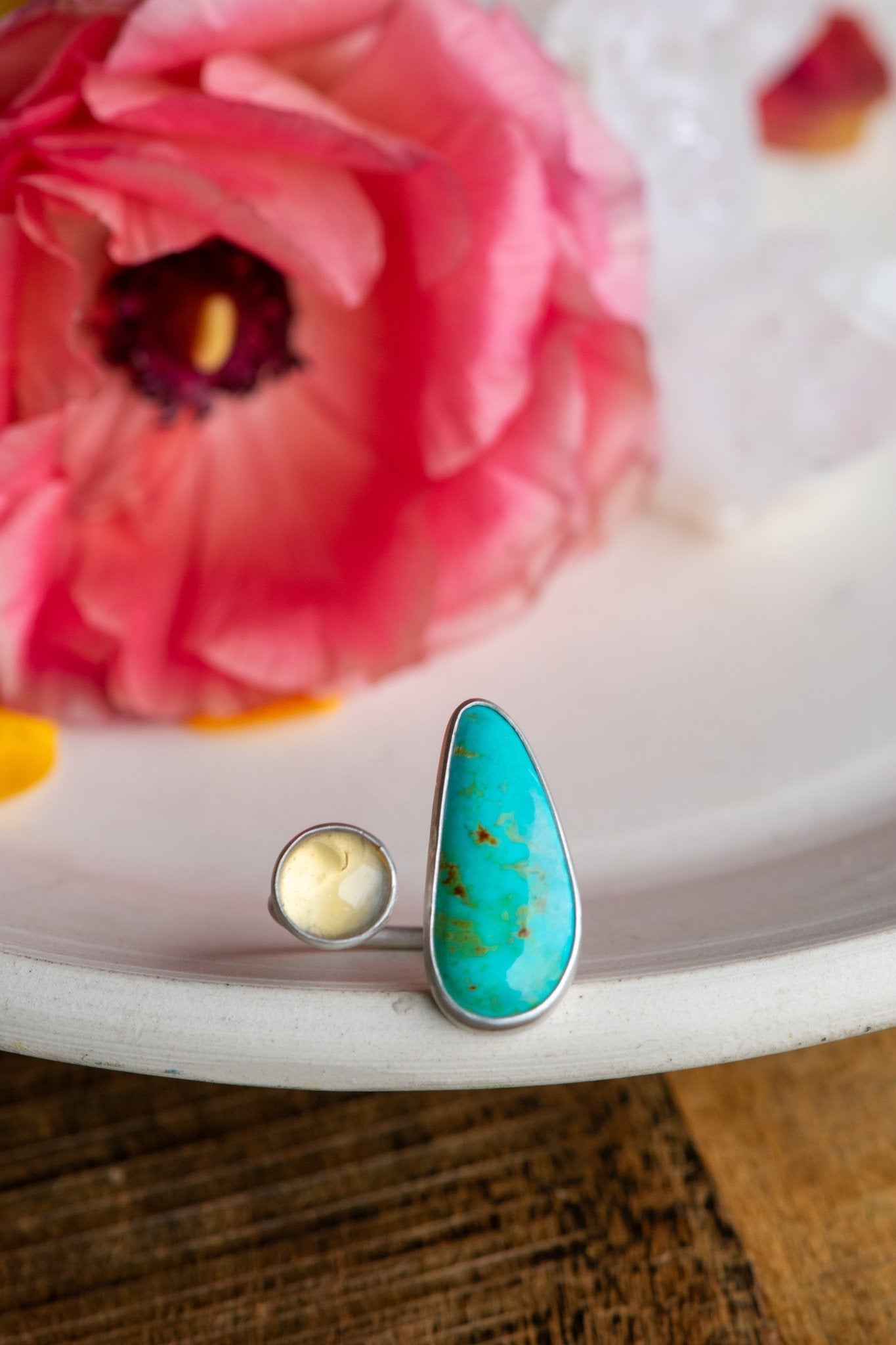 AESTAS MAJOR TURQUOISE CITRINE + STERLING RING