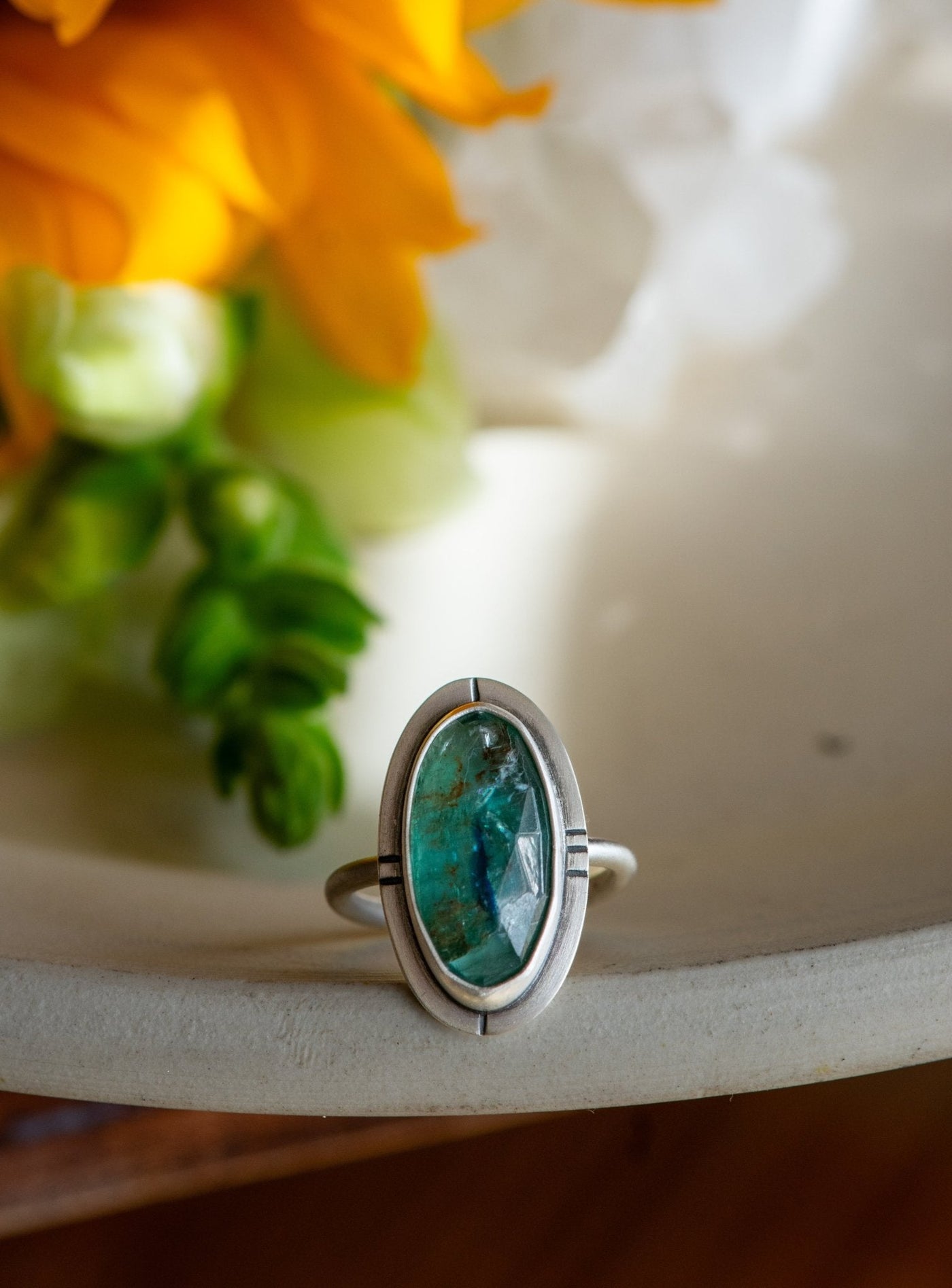 ALL SEEING EYE KYANITE RING