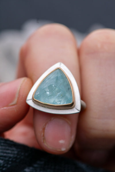 ANCIENT AQUAMARINE RING