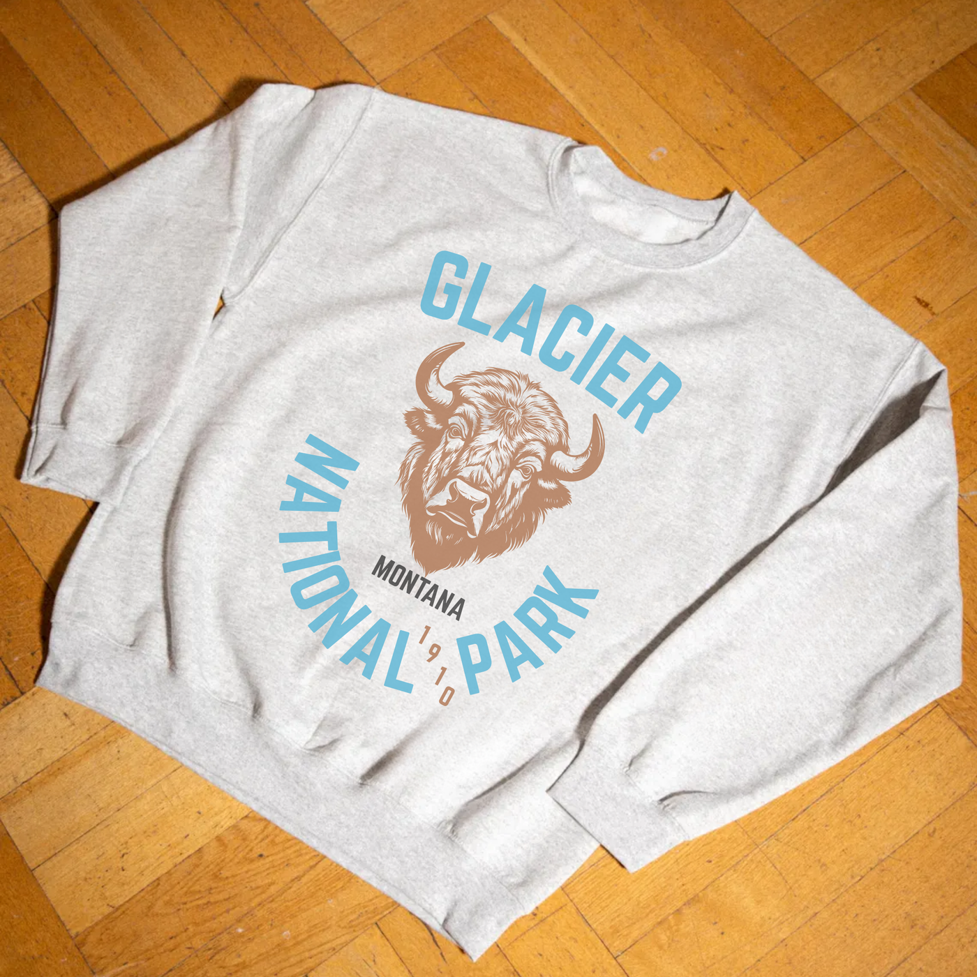 Glacier National Park Montana Crewneck Sweatshirt