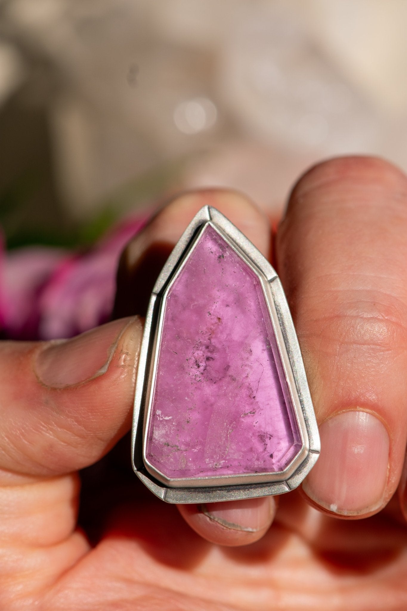 BAD TO THE BONE PINK TOURMALINE RING