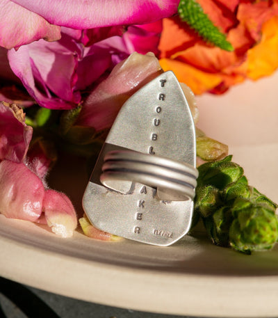 BAD TO THE BONE PINK TOURMALINE RING