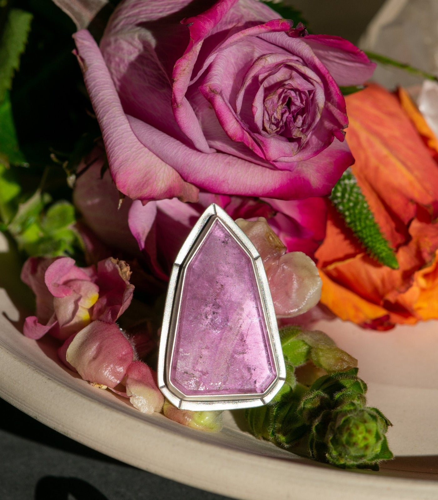 BAD TO THE BONE PINK TOURMALINE RING