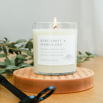 Bergamot and Mahogany Soy Tumbler Candle