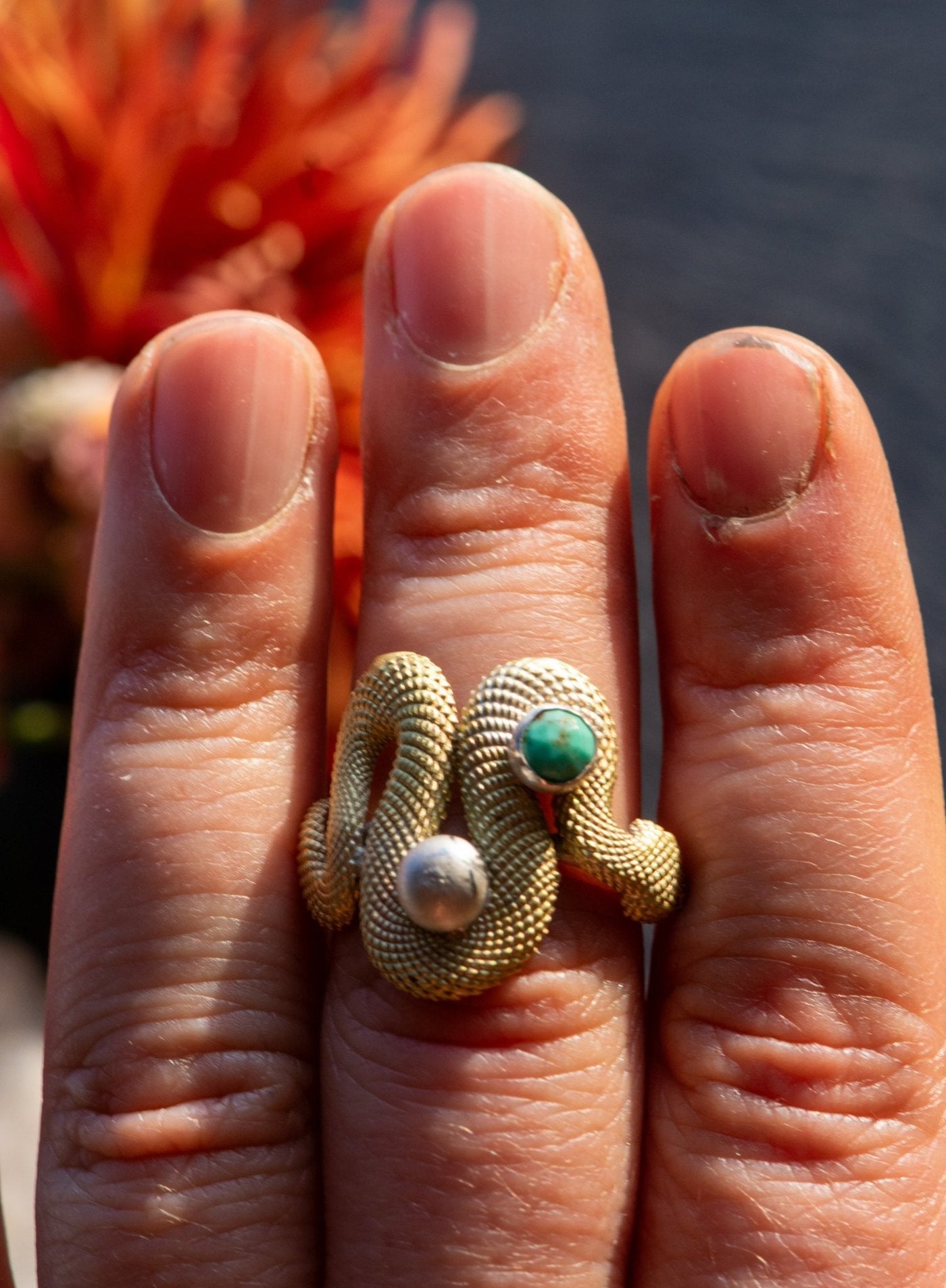 BIG WAVE OUROBOROS SIZE 7 RINGS