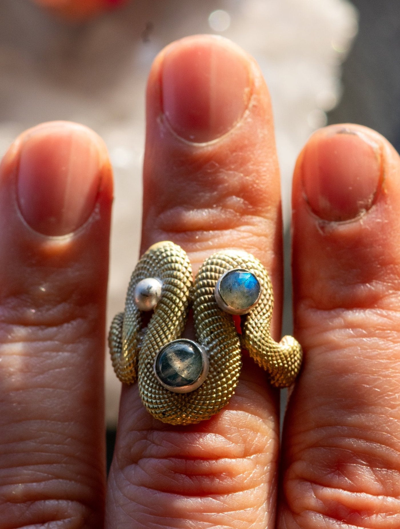 BIG WAVE OUROBOROS SIZE 7 RINGS