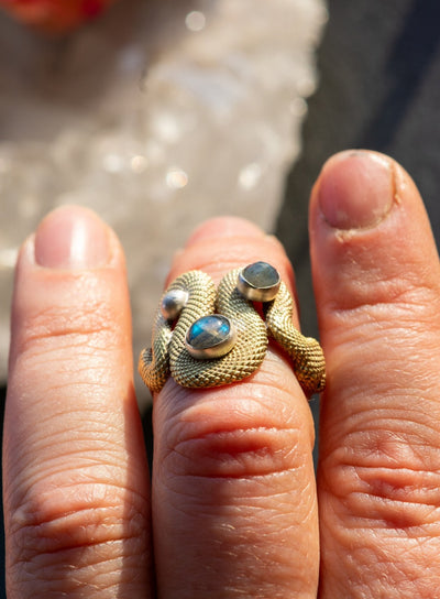 BIG WAVE OUROBOROS SIZE 7 RINGS