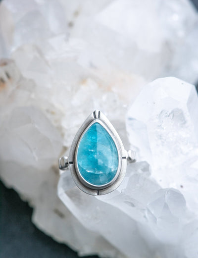 BOLD BLUE AQUAMARINE RING