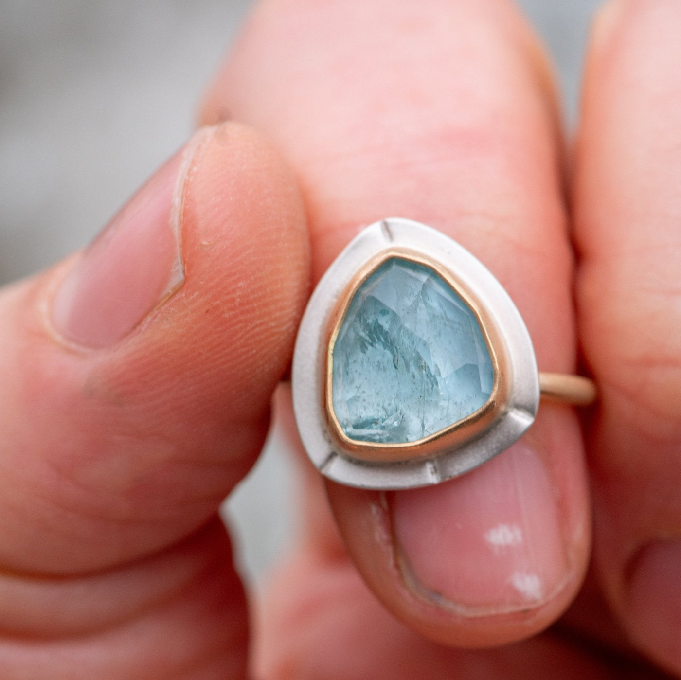BONNIE BLUE AQUAMARINE RING