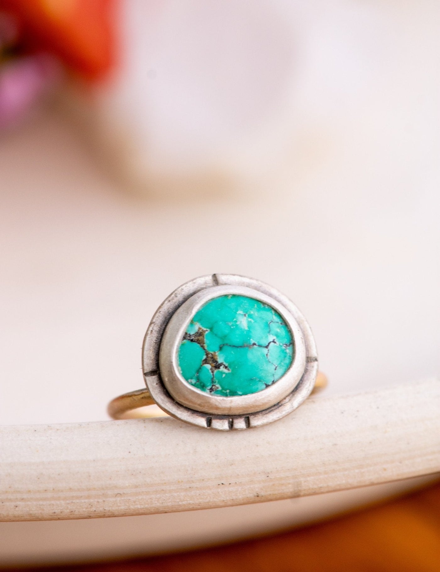 BRIGHT BLUE TURQUOISE RING