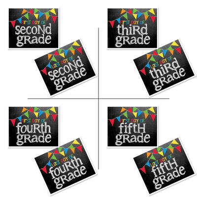 First & Last Day of School Signs + BONUS App Membership | Photo Prop Deck | 17 Grades | (4) Styles