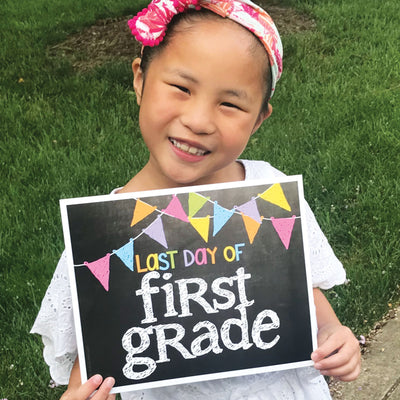 First & Last Day of School Signs | Photo Prop Deck | 17 Grades | (4) Styles