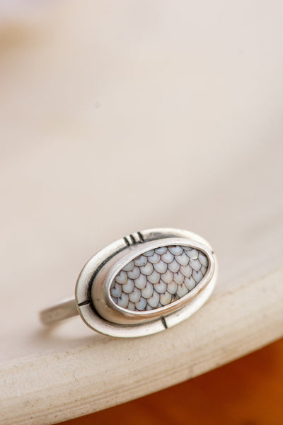 BYGONE ERA FISH FOSSIL RING