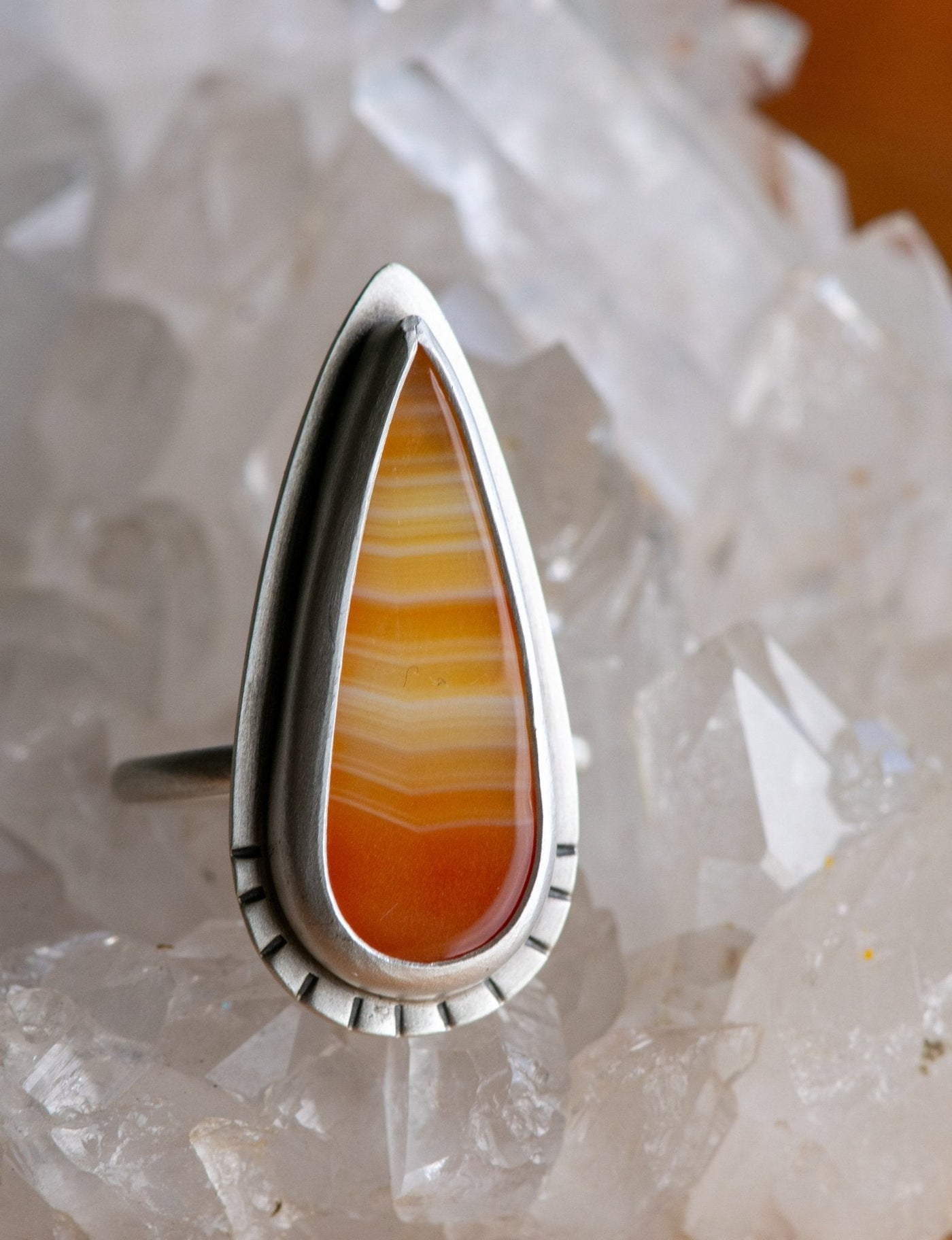 CARNELIAN FLAME RING