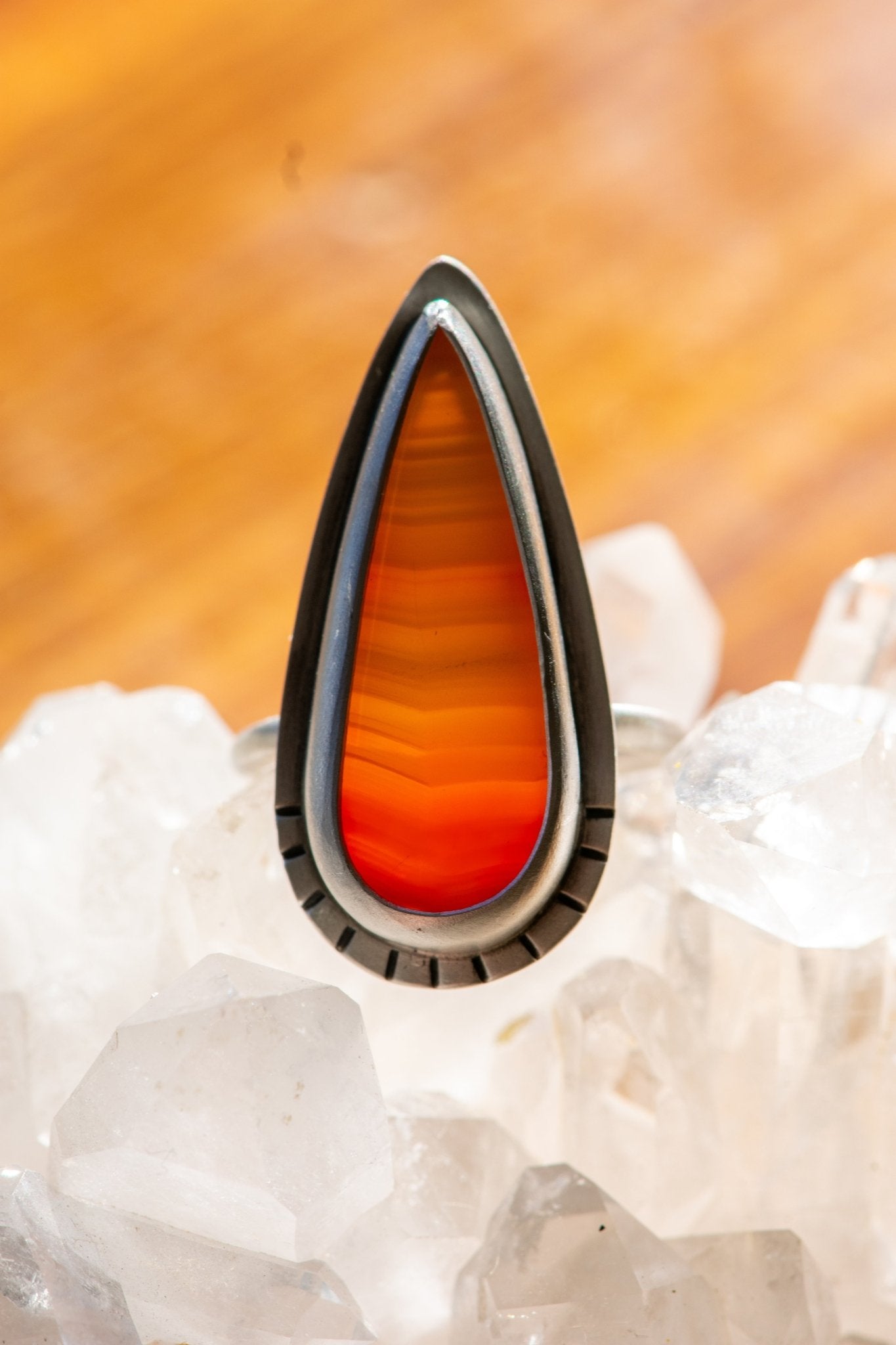 CARNELIAN FLAME RING