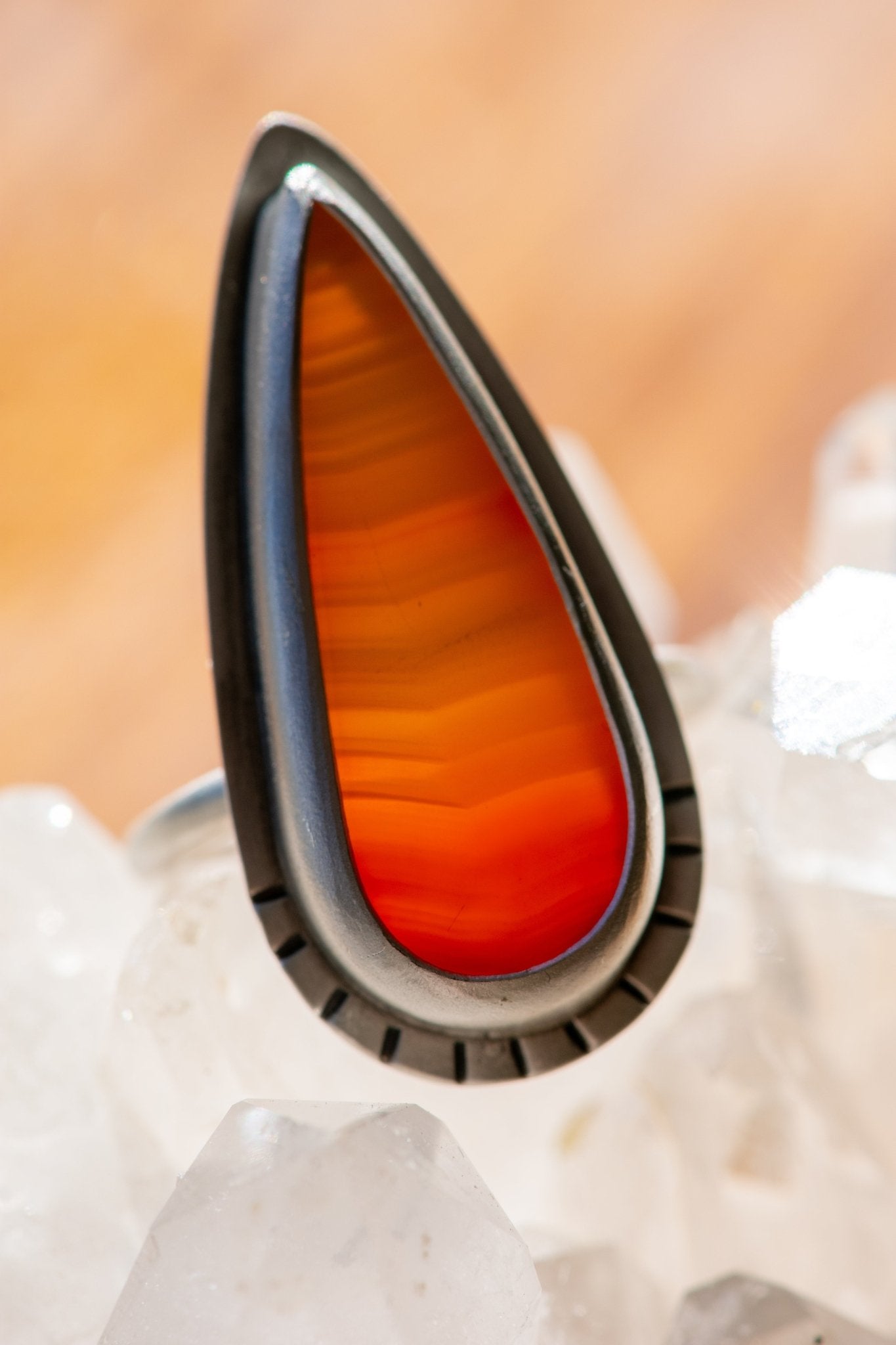 CARNELIAN FLAME RING