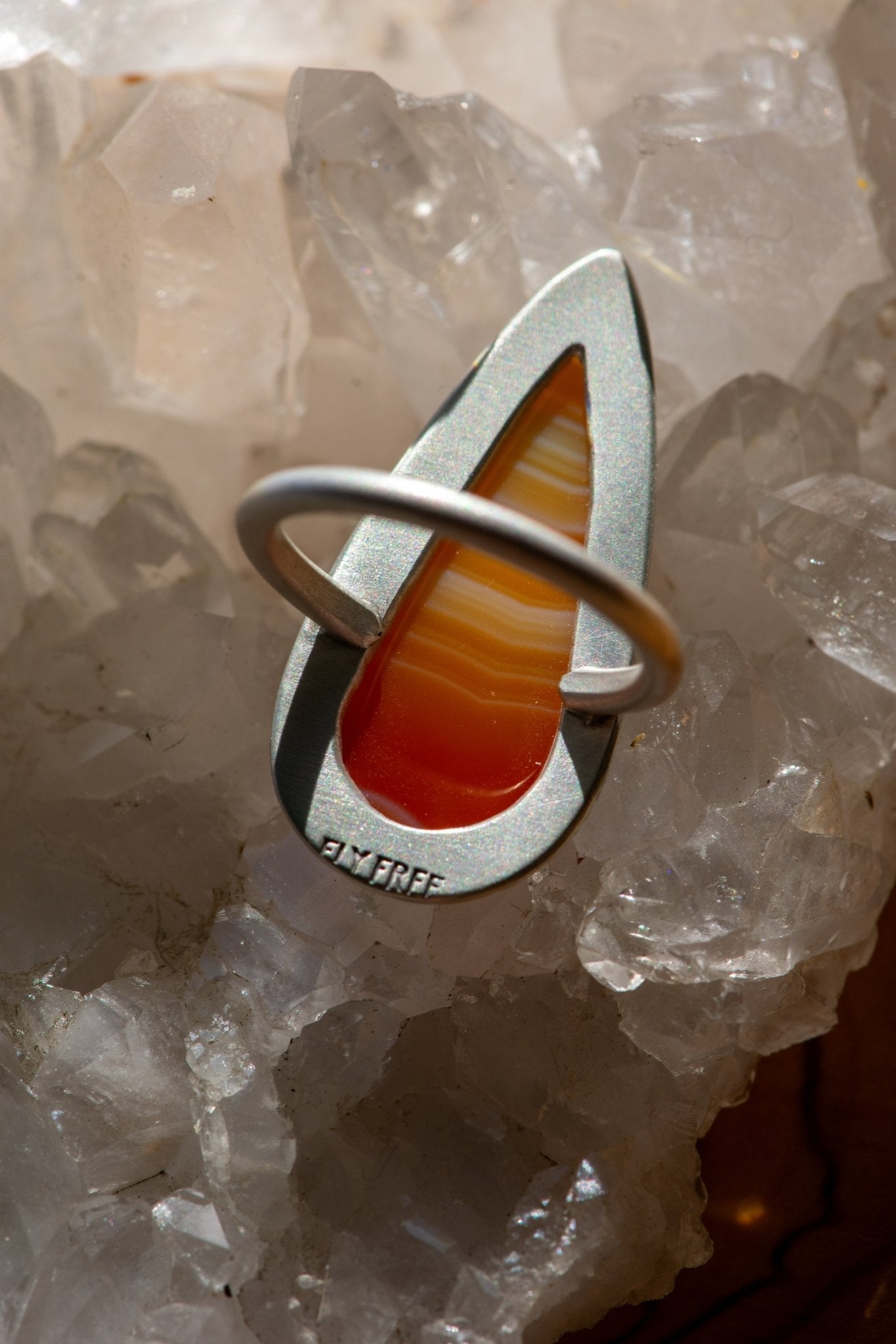 CARNELIAN FLAME RING