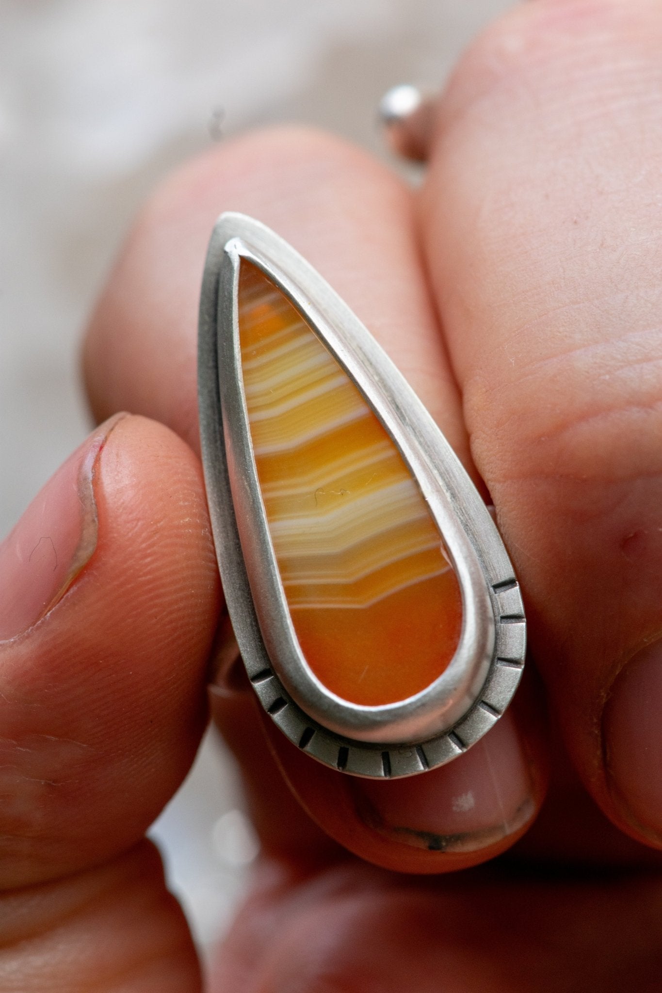 CARNELIAN FLAME RING