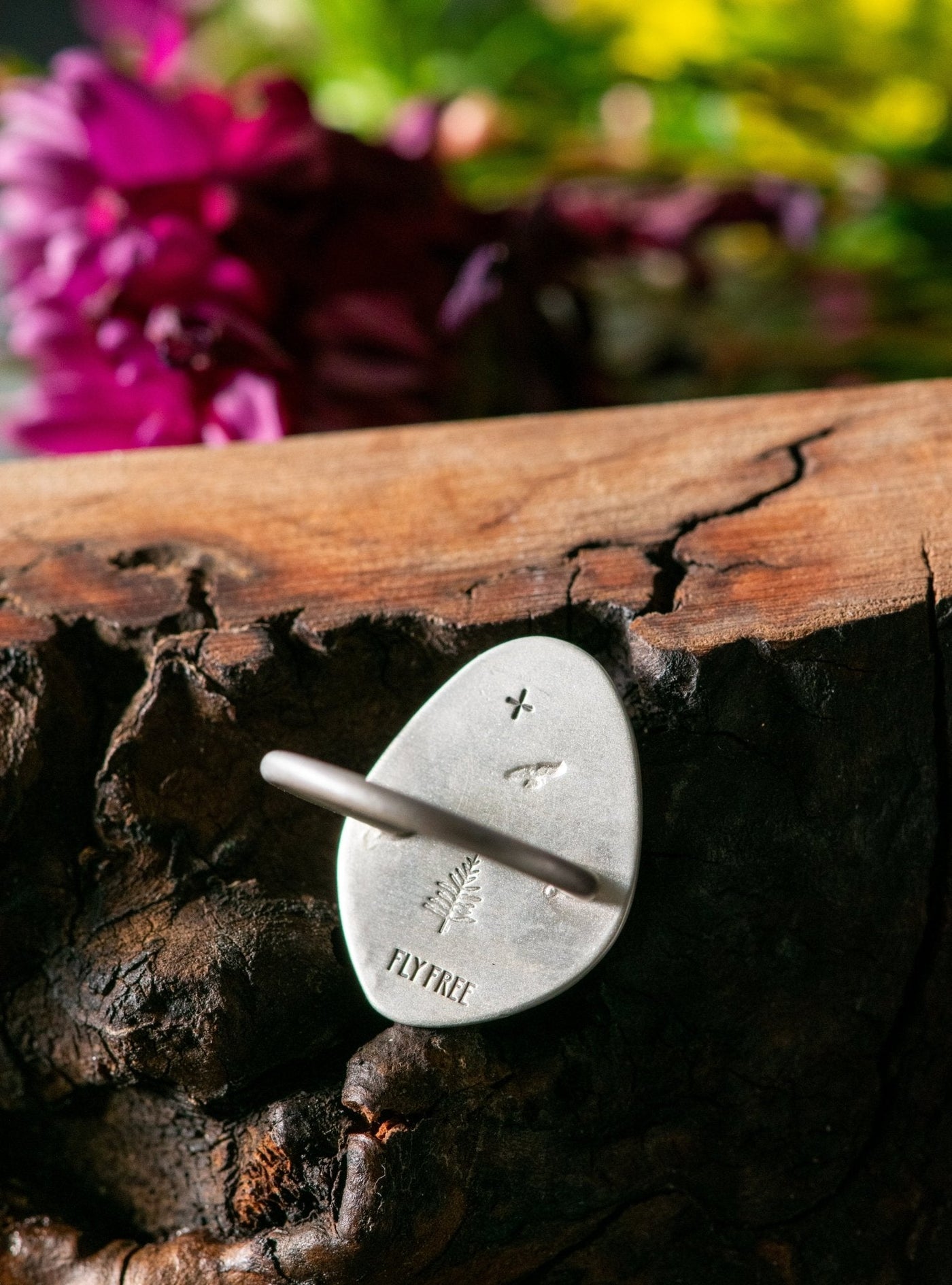 CHARRED TIMBER OLD WOOD RING