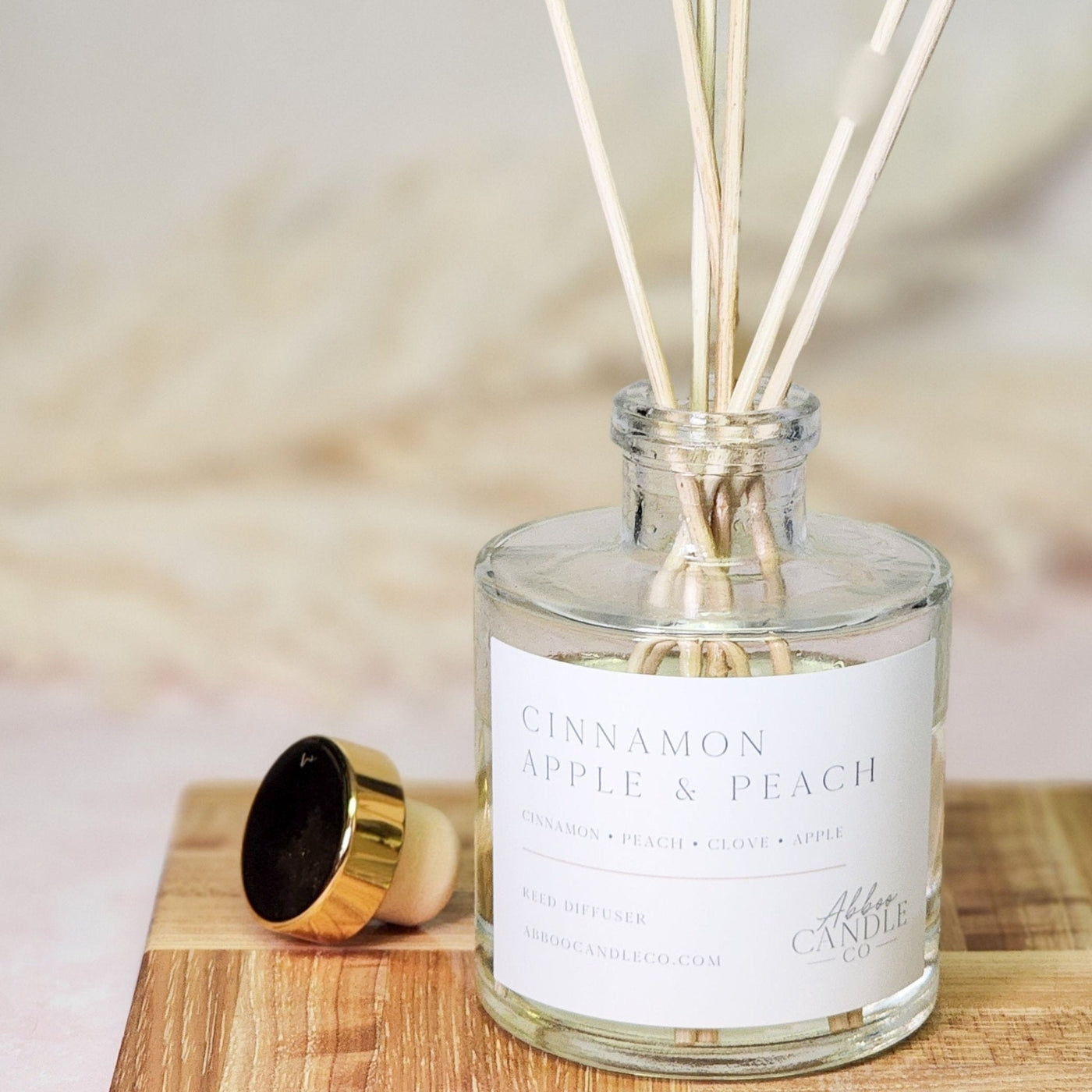 Cinnamon Apple and Peach Reed Diffuser