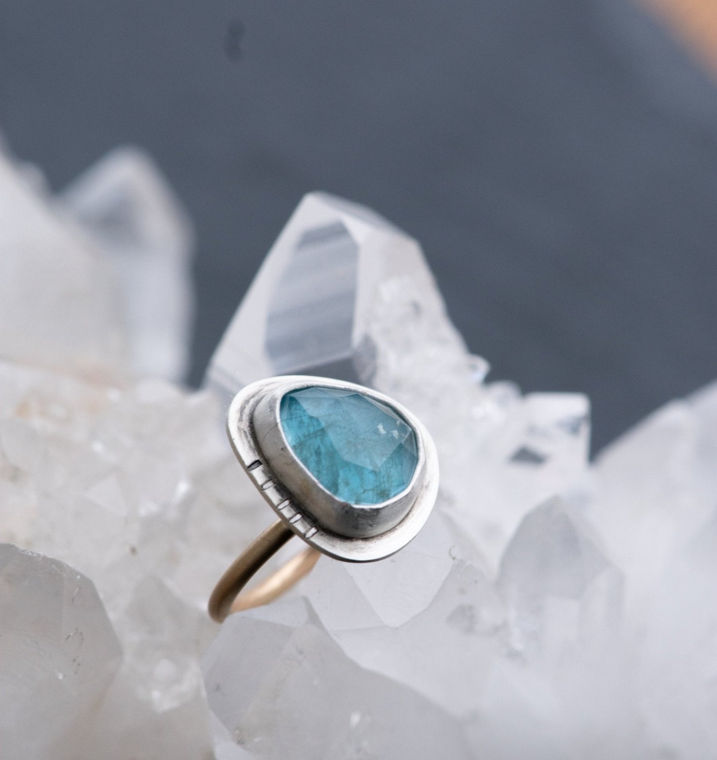 COLOR SHIFTER AQUAMARINE RING